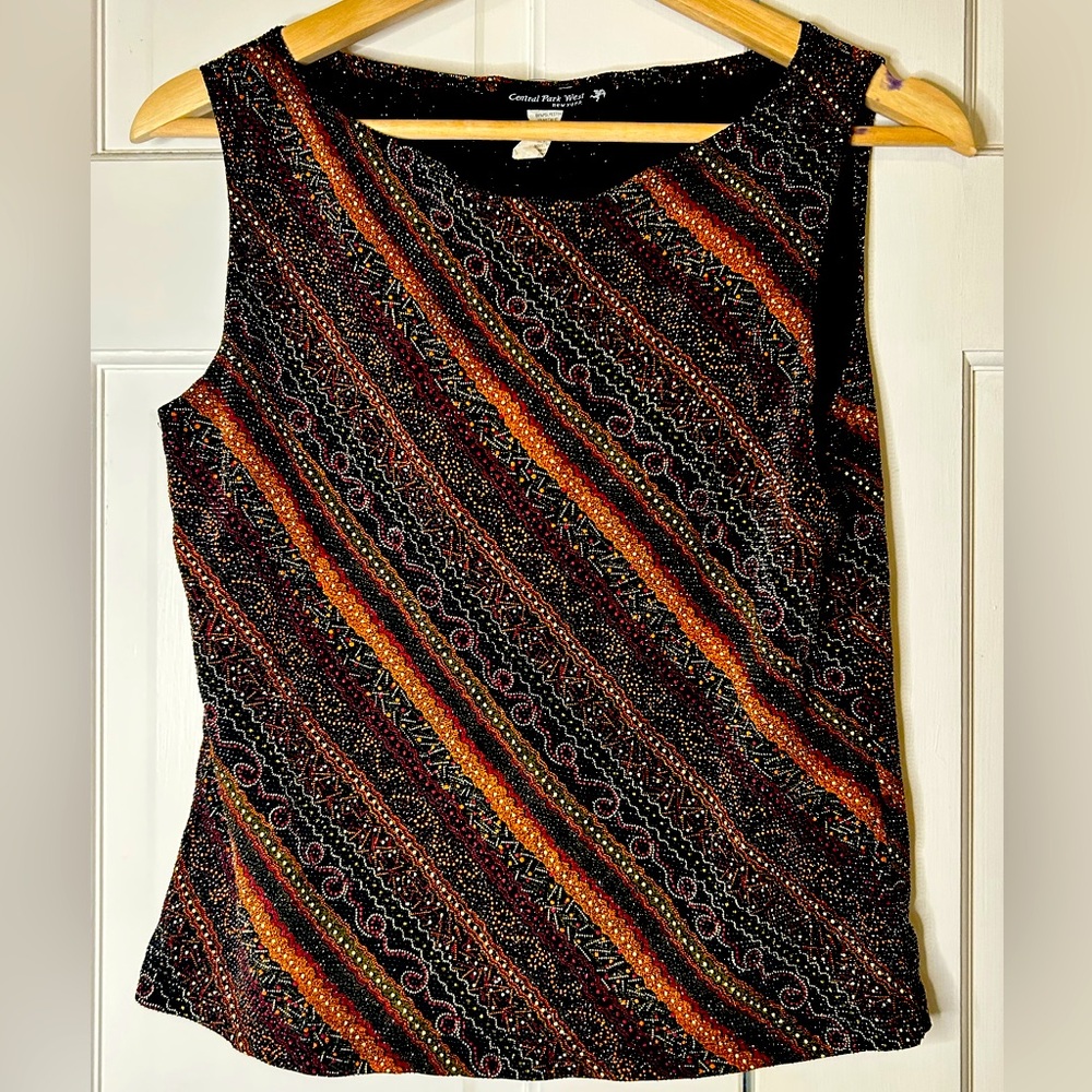 Vintage Multi Colored Sleeveless Top